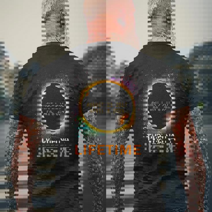 Total Solar Eclipse Twice In A Lifetime 2024 Total Eclipse Men's T-shirt Back Print Gifts for Old Men Total Solar Eclipse Twice In A Lifetime 2024 Total Eclipse Men's T-shirt Back Print Gifts for Old Men