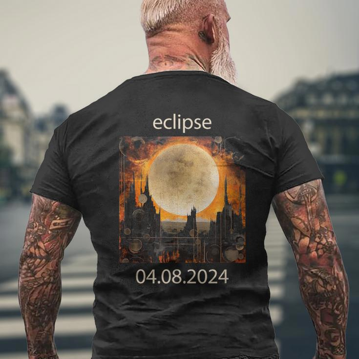 Totality Eclipse April 8 2024 04082024 Total Solar Eclipse Men's T-shirt Back Print Gifts for Old Men