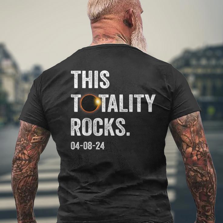 This Totality Rocks Total Solar Eclipse April 8 2024 Men's T-shirt Back Print Gifts for Old Men