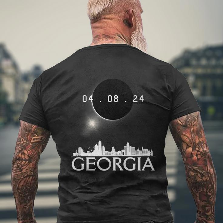 Totality Total Solar Eclipse 40824 Georgia Eclipse 2024 Men's T-shirt Back Print Gifts for Old Men