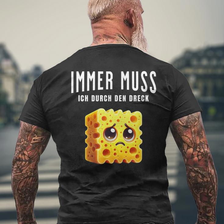 Trauriger Schwamm T-Shirt mit Rückendruck Geschenke für alte Männer