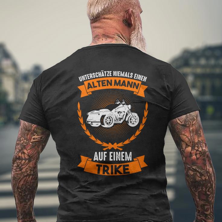 Trike Motorcycle Grandpa Dad Motorcycle Rider Biker T-Shirt mit Rückendruck Geschenke für alte Männer