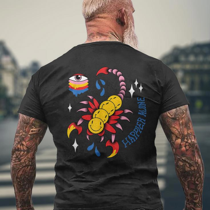 Trippy Centipede Tattoo T-Shirt mit Rückendruck Geschenke für alte Männer