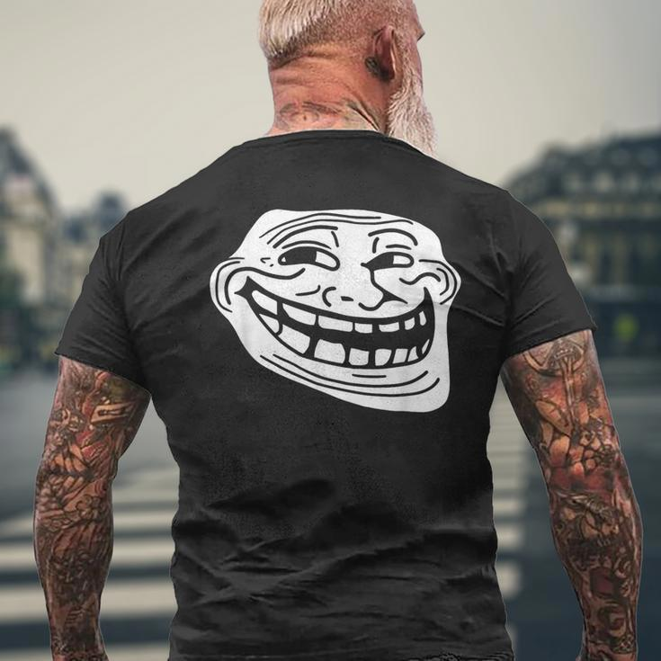 Troll Face Meme Dank Meme Troll Face Men's T-shirt Back Print Gifts for Old Men