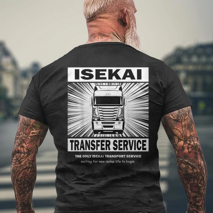 Truck-Kun Isekai Transfer Isekai Japanese Anime Men's T-shirt Back Print Gifts for Old Men