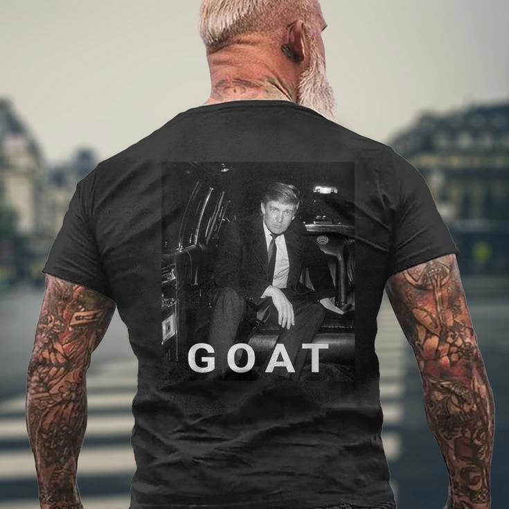 Trump Goat Republican Conservative Trump 2024 Men's T-shirt Back Print Gifts for Old Men