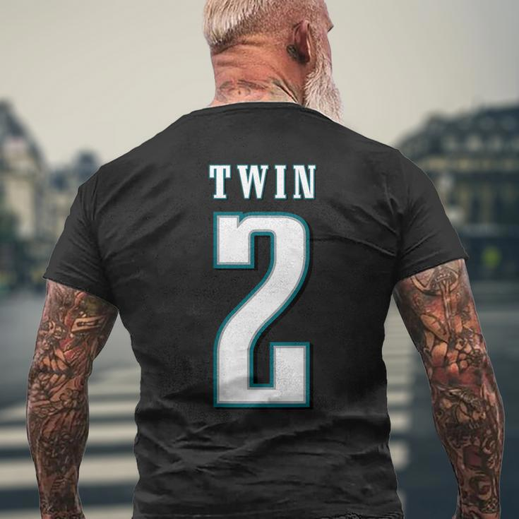 Twin 2 Matching Adult Kid Jersey Twin Apparel Men's T-shirt Back Print Gifts for Old Men