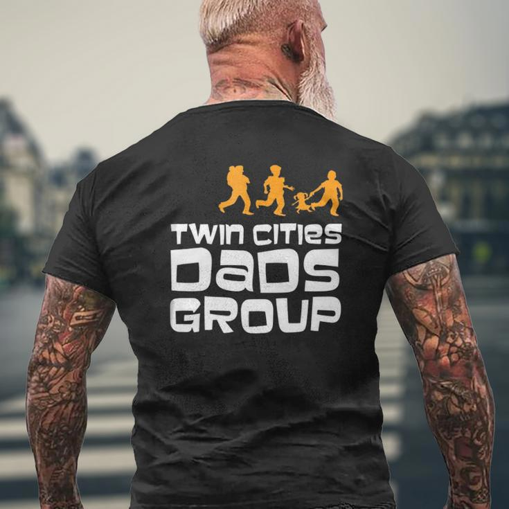 Twin Cities Dads Group Mens Back Print T-shirt Gifts for Old Men