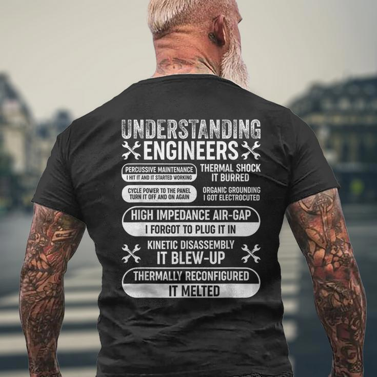 Understanding Engineers Mechanical Engineering Men's T-shirt Back Print Gifts for Old Men