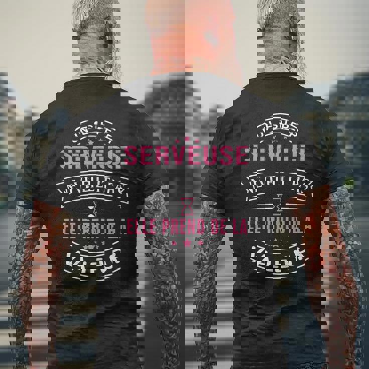 Une Super Serveuse Neieillit Pas Cadeau Serveuse T-shirt imprimé au dos Cadeaux pour les vieillards