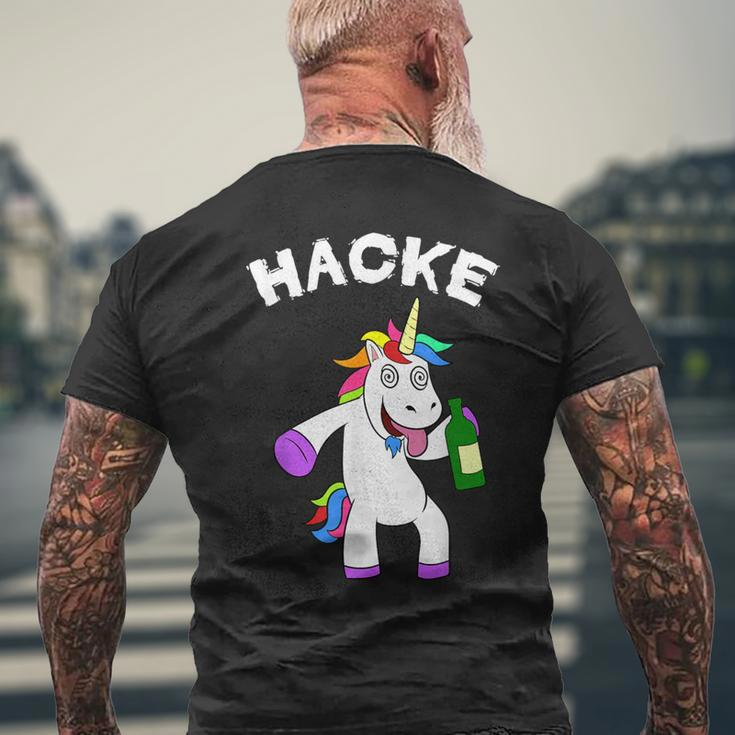 Unicorn Hoe Dicht Party Malle Sauf Jga Poltern Unicorn S T-Shirt mit Rückendruck Geschenke für alte Männer