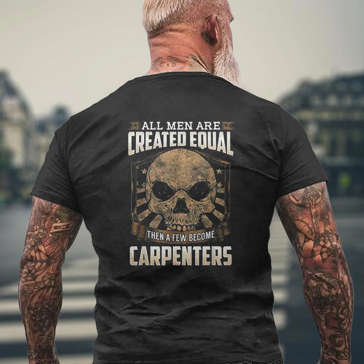 Union Carpenters Graphic Art American Proud Laborer Mens Back Print T-shirt Gifts for Old Men