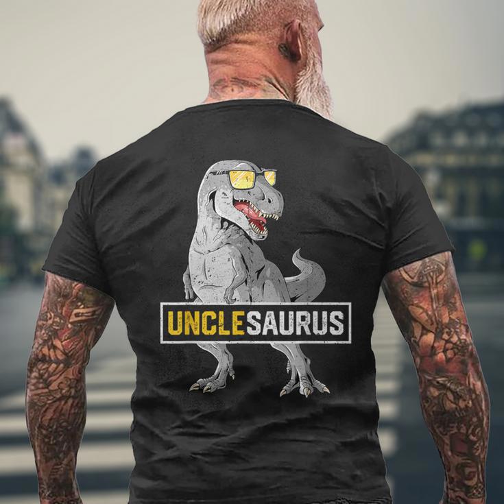 UnlcesaurusRex Birthday Dinosaur Unlce Family Matching Men's T-shirt Back Print Gifts for Old Men