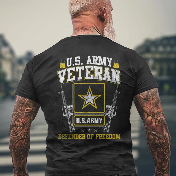 US Army Proud Army Veteran Vet Us Military Veteran Men's T-shirt Back Print Gifts for Old Men
