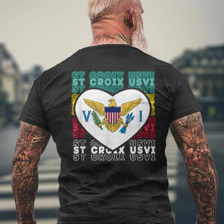 Usvi St Croix Crucian Usvi St Croix Usvi Souvenir Men's T-shirt Back Print Gifts for Old Men