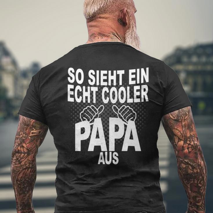 Vater Bester Papa Spruch Cooler Papa Stolzerater T-Shirt mit Rückendruck Geschenke für alte Männer