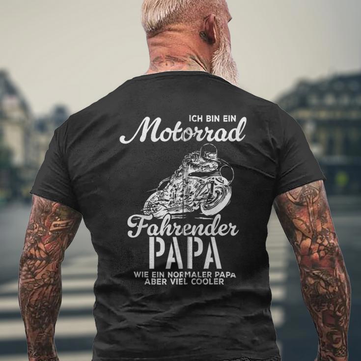 Vateratertag Geschenk Biker Papa Motorrad Spruch Kapuzenjacke T-Shirt mit Rückendruck Geschenke für alte Männer