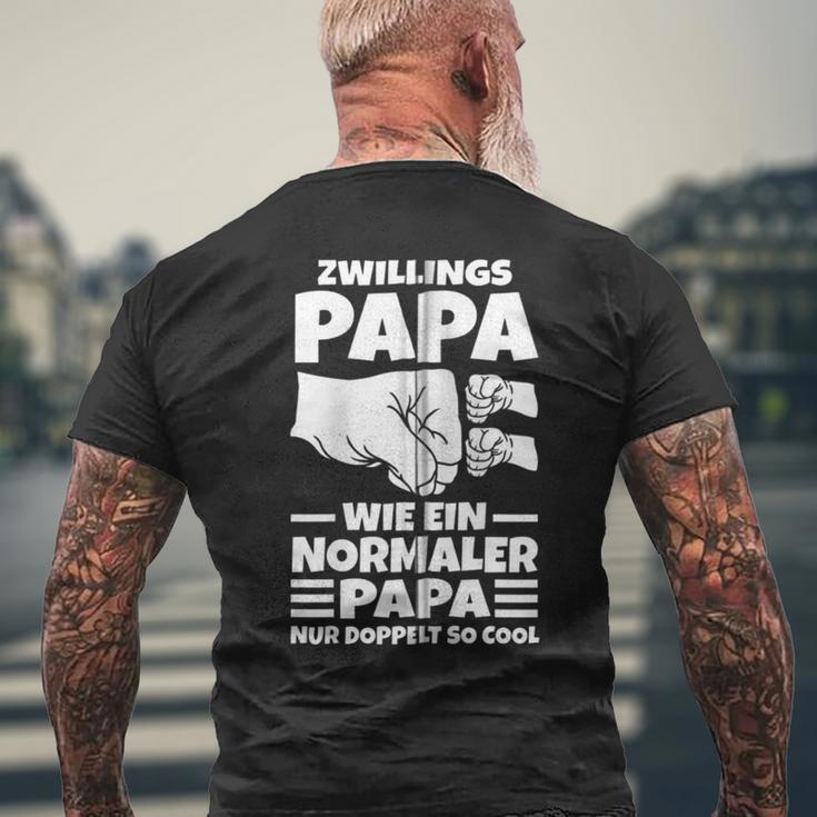 Vatertagater Papa Zwillings Papa Kapuzenjacke T-Shirt mit Rückendruck Geschenke für alte Männer