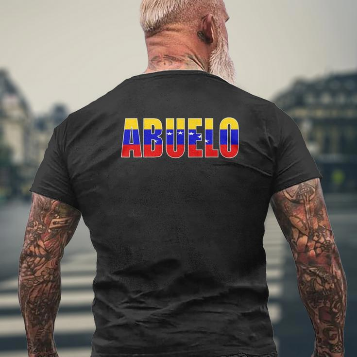Venezuelan Abuelo First Time Grandpa Father's Day Mens Back Print T-shirt Gifts for Old Men