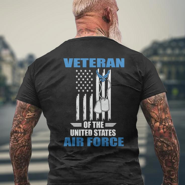 Veteran 2022 Of The Us Air Force Blue Graphic Mens Back Print T-shirt Gifts for Old Men