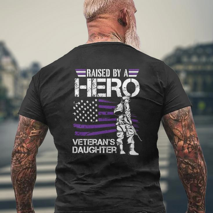 Veteran Daughter Month Of The Military Child Army Kids Mens Back Print T-shirt Gifts for Old Men