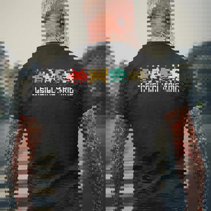Videojuegosintage Retro Gaming Arcade 80S Camiseta Hombre Estampado Espalda Regalos para ancianos