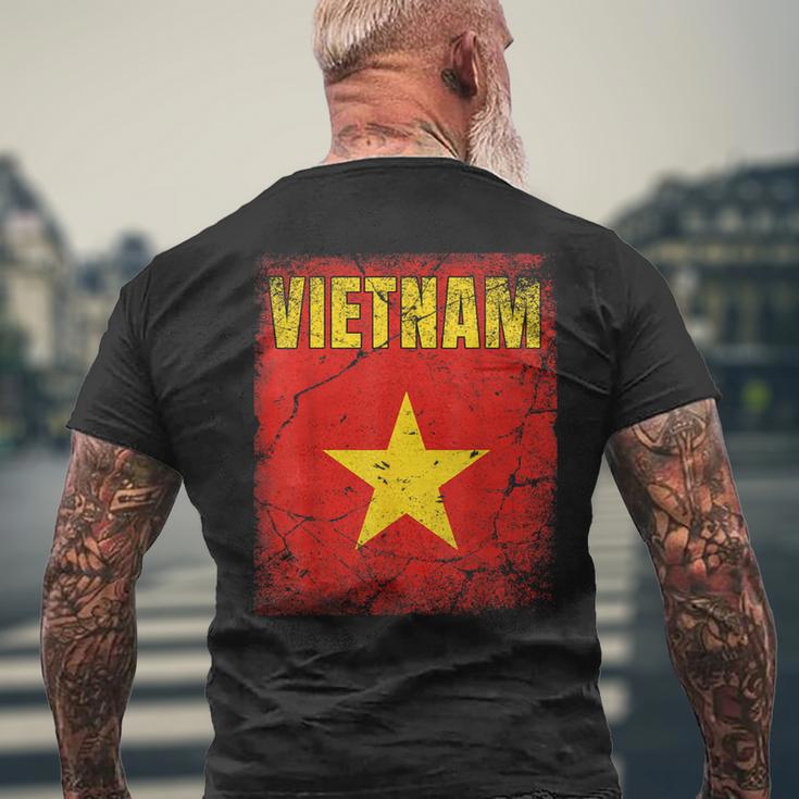 Vietnamietnamesischietnamietnam-Flagge T-Shirt mit Rückendruck Geschenke für alte Männer