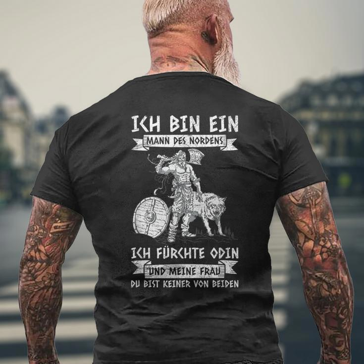 Viking Ich Bin Ein Mann Des Nordens Nordmen S T-Shirt mit Rückendruck Geschenke für alte Männer