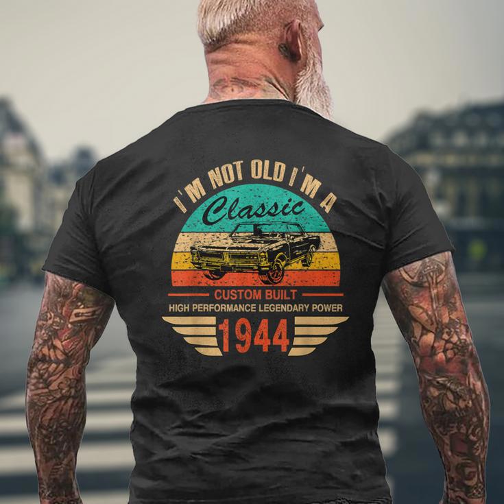 Vintage 1944 Classic Car Apparel For Legends Born In 1944 Men's T-shirt Back Print Gifts for Old Men