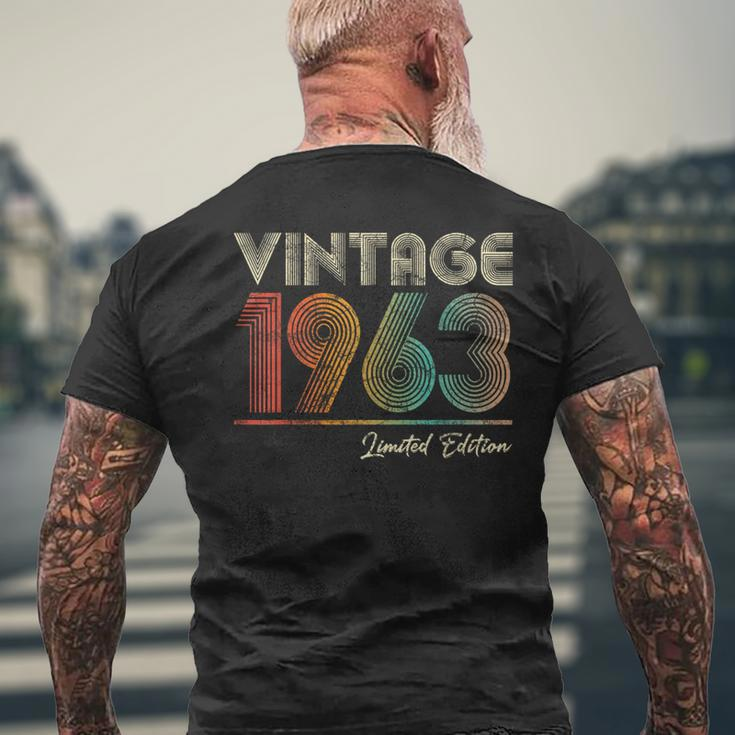 Vintage 1963 61 Year Old 61St Birthday For Women Men's T-shirt Back Print Gifts for Old Men