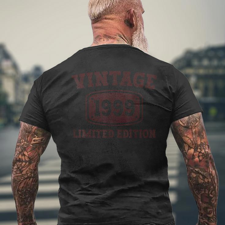 Vintage 1999 25 Year Old 25Th Birthday For Women Men's T-shirt Back Print Gifts for Old Men