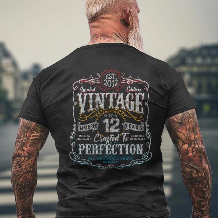 Vintage 2012 Limited Edition 12 Year Old 12Th Birthday Men's T-shirt Back Print Gifts for Old Men