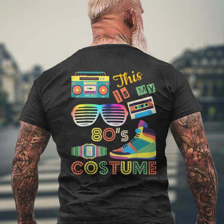 Vintage This Is My 80S Costume 1980S Retro Style Men's T-shirt Back Print Gifts for Old Men