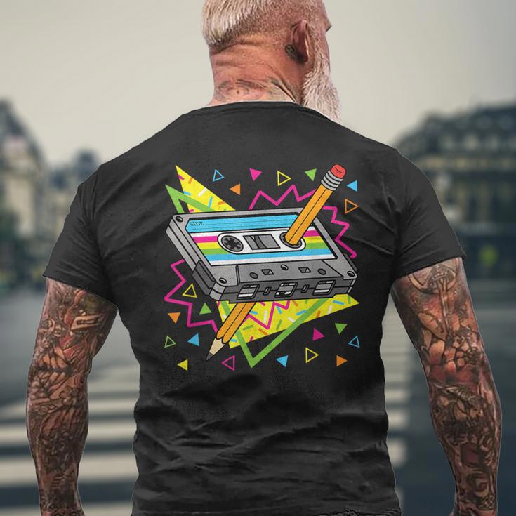 Vintage Cassette Tape 70S 80S 80S Party Outfit Nostalgia Men's T-shirt Back Print Gifts for Old Men