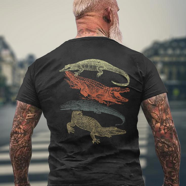 Vintage Crocodiles Retro Crocodile Men's T-shirt Back Print Gifts for Old Men