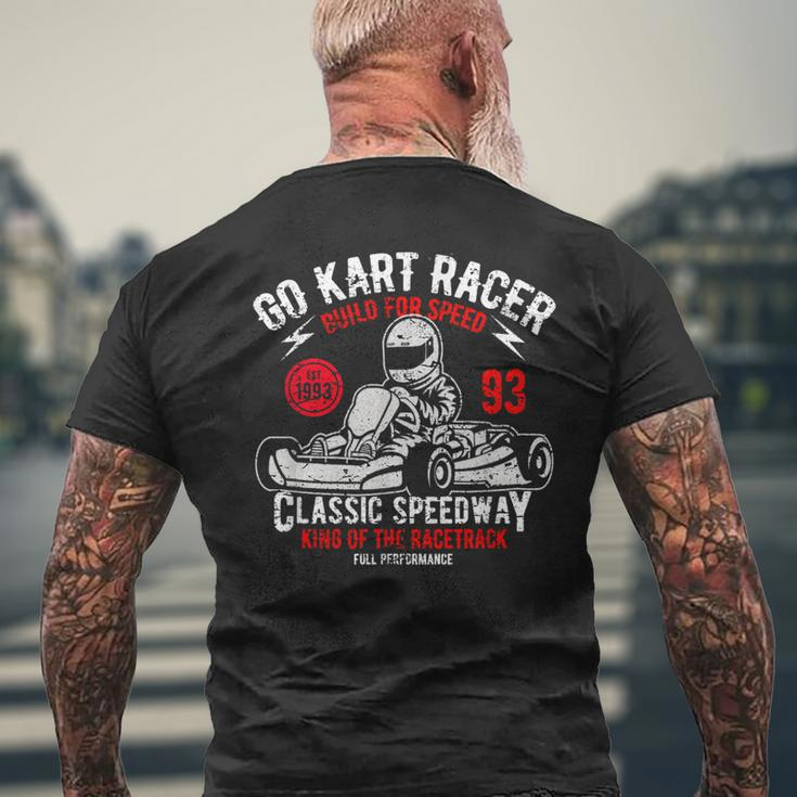 Vintage Go Kart Racer For Racing Fans S T-Shirt mit Rückendruck Geschenke für alte Männer