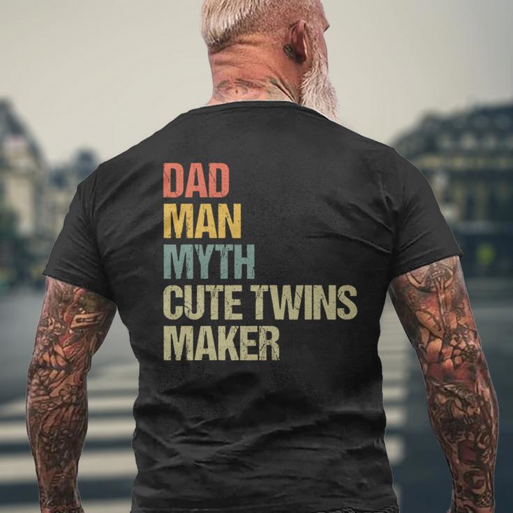 Vintage Papa Der Mann Mythos Zwilling Maker Lustigatertag T-Shirt mit Rückendruck Geschenke für alte Männer