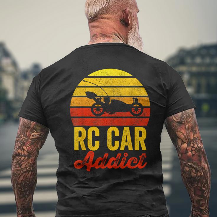 Vintage Rc Cars Addict Rc Racer Rc Car Lover Boys Fun Men's T-shirt Back Print Gifts for Old Men