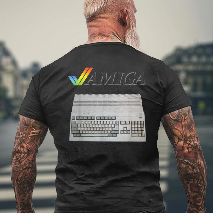 Vintage Retro Computer Amiga 80S Nerd T-Shirt mit Rückendruck Geschenke für alte Männer