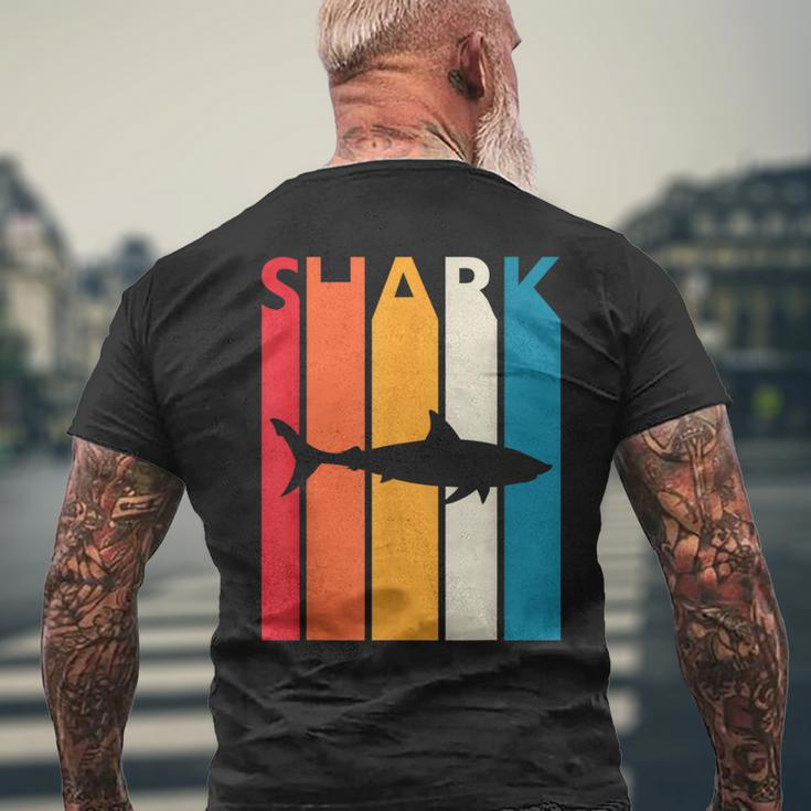 Vintage Shark Retro For Animal Lover Shark Men's T-shirt Back Print Gifts for Old Men