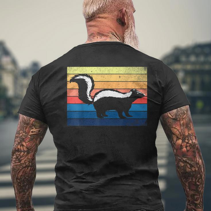 Vintage Skunks Wildlife Animals Lovers Cute Men's T-shirt Back Print Gifts for Old Men