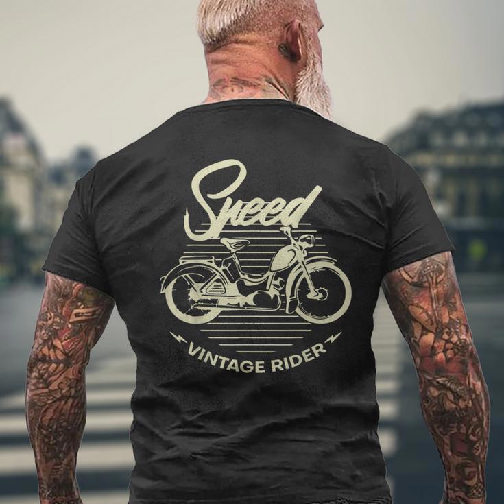 Vintage Speed Rider Simson-Sr2 T-Shirt mit Rückendruck Geschenke für alte Männer