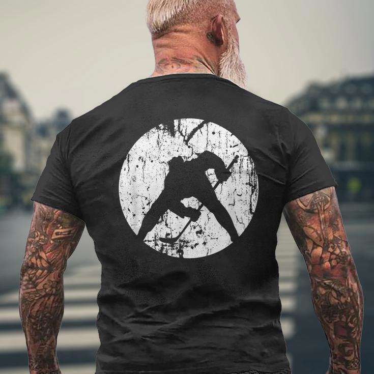 Vintage Style Ice HockeyMen's T-shirt Back Print Gifts for Old Men