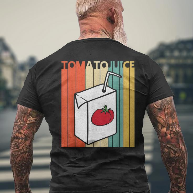 Vintage Tomato Juice Men's T-shirt Back Print Gifts for Old Men