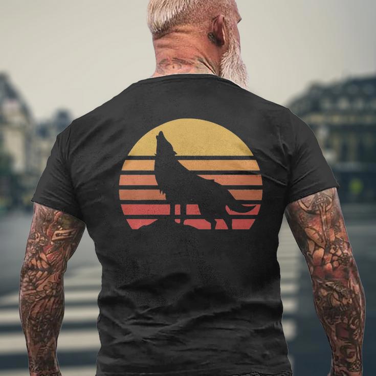 Vintage Wolf Retro Eighties Wolfdog Wild Dog Men's T-shirt Back Print ...