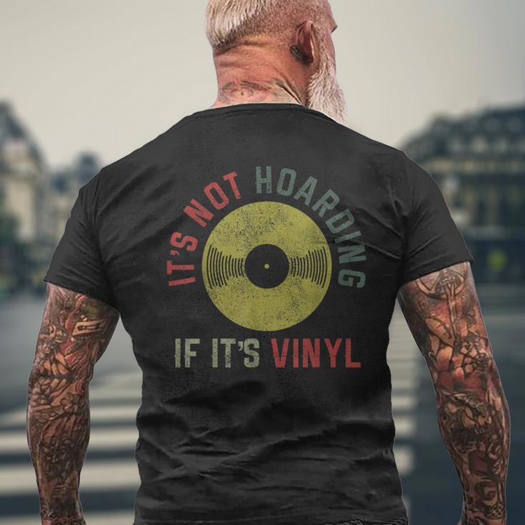 Vinyl Record Vintage Retro Dj Men's T-shirt Back Print Gifts for Old Men