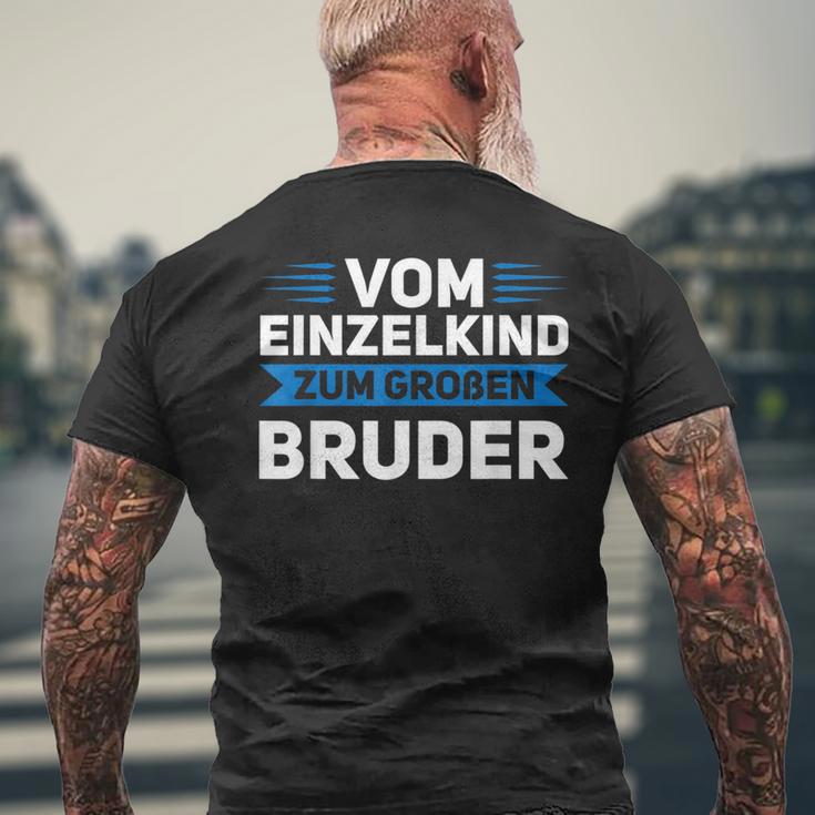 Vom Einzelkind Zum Großen Bruder Großer Bruder Geschwister T-Shirt mit Rückendruck Geschenke für alte Männer