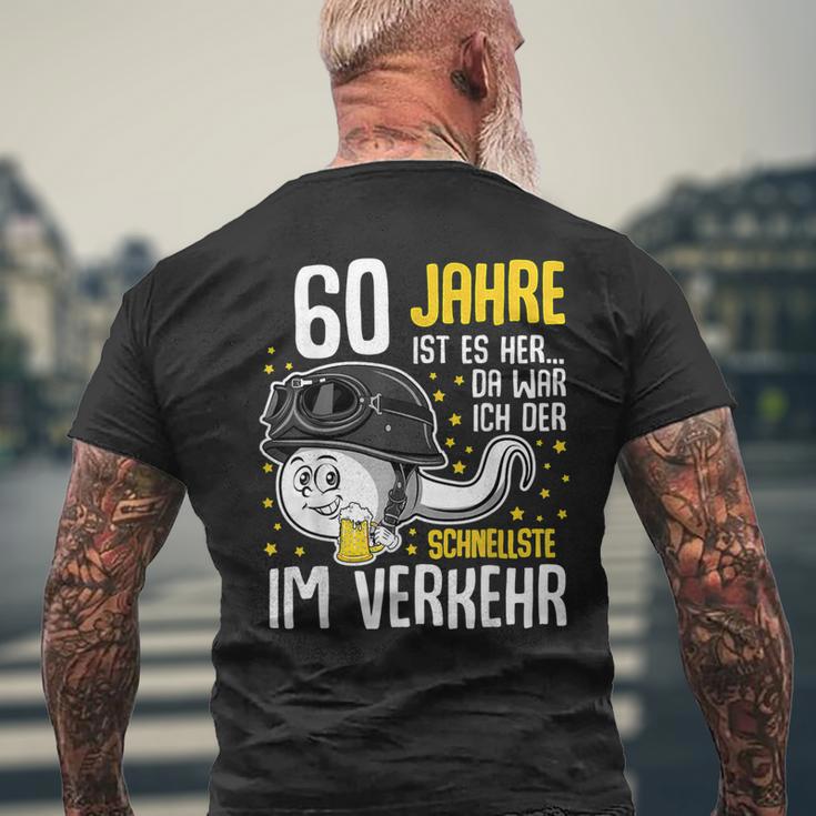 Vor 60 Jahen Der Fastest In Transport 60Th Birthday Man T-Shirt mit Rückendruck Geschenke für alte Männer