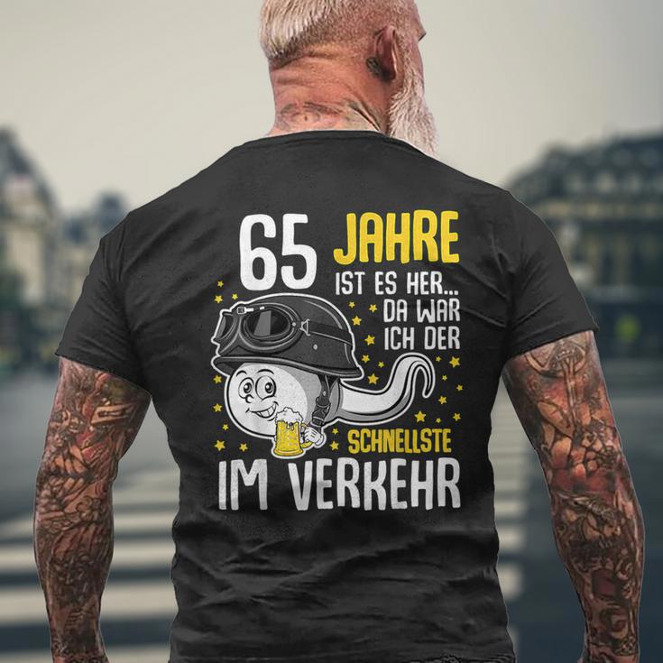 Vor 65 Jahren Der Fastest In Traffic 65Th Birthday Man T-Shirt mit Rückendruck Geschenke für alte Männer