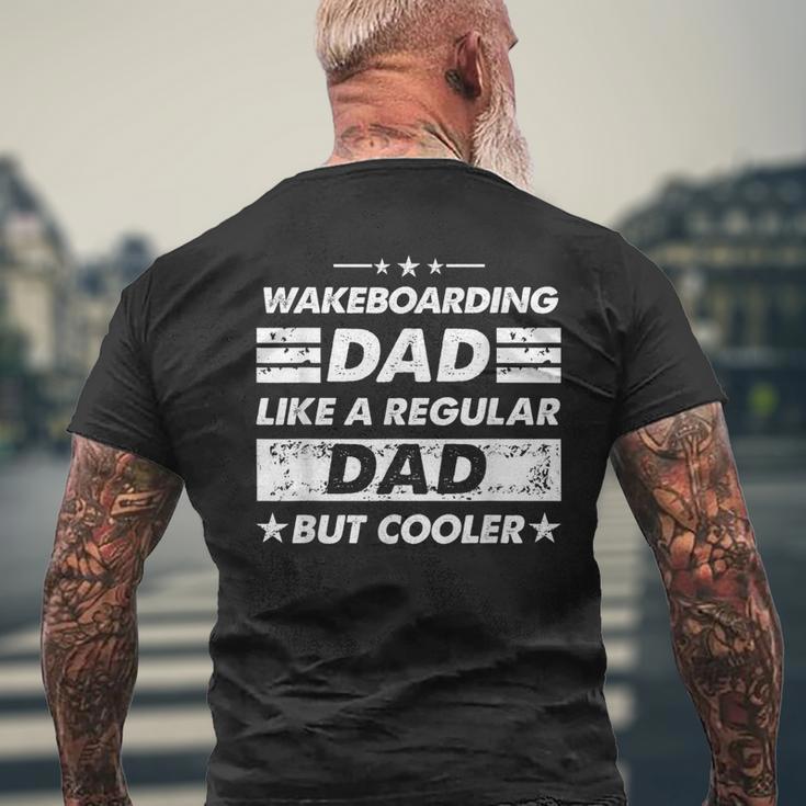 Wakeboarding Dad Like A Regular Dad Wakeboarding Men's T-shirt Back Print Gifts for Old Men